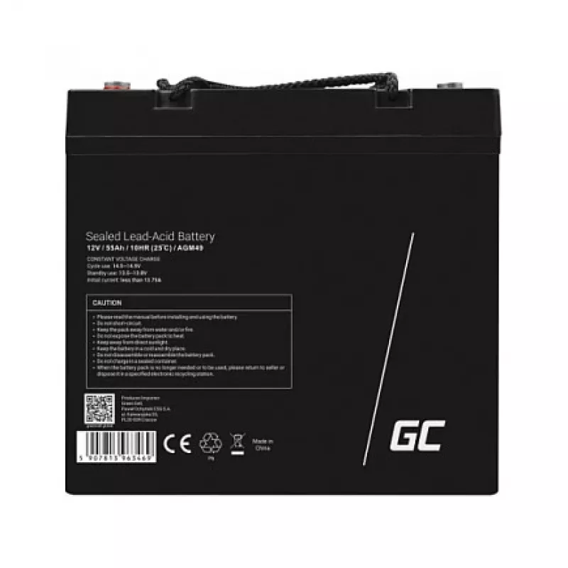 AGM batéria Green Cell AGM49 55 Ah 12 V Marine Leisure