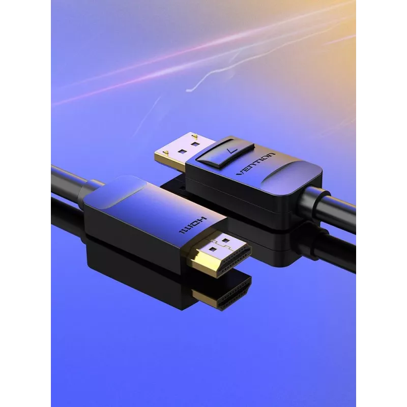 Kábel DP na HDMI 2M/SCHWARZ Hadbh Vention