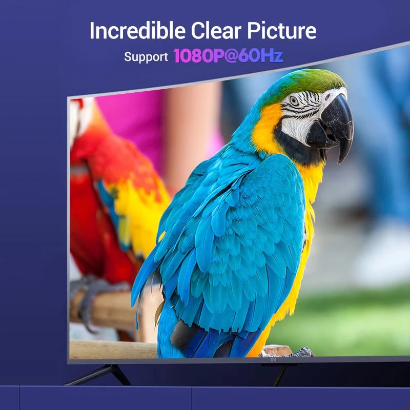 Kábel DP na HDMI 2M/SCHWARZ Hadbh Vention