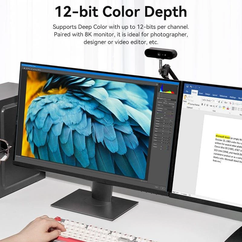 Kábel Mini DP na DP 2M/BLAU Hcflh Vention