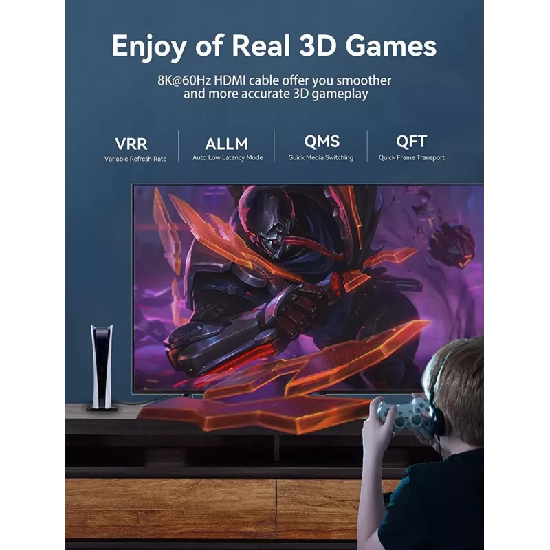 HDMI kábel 8K/10M Čierny Aanbl Vention