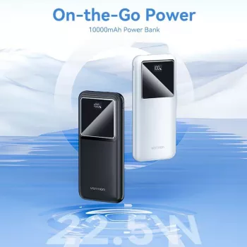 Power Bank USB 10000MAH 22.5W/BLACK FHKB0 Vention