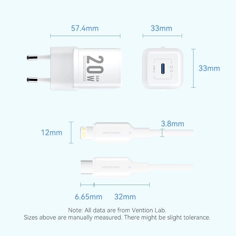 USB-C nabíjačka 20 W TZ-FEPW0-EU-02 Vention