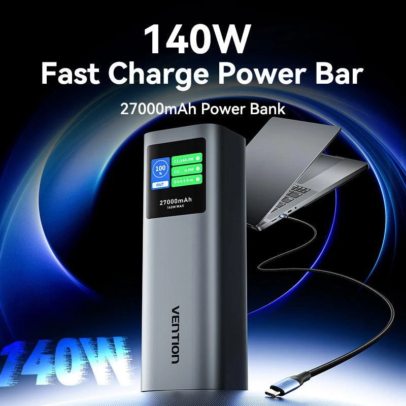 Powerbanka USB 27000MAH 140W/FKEH0 Vention