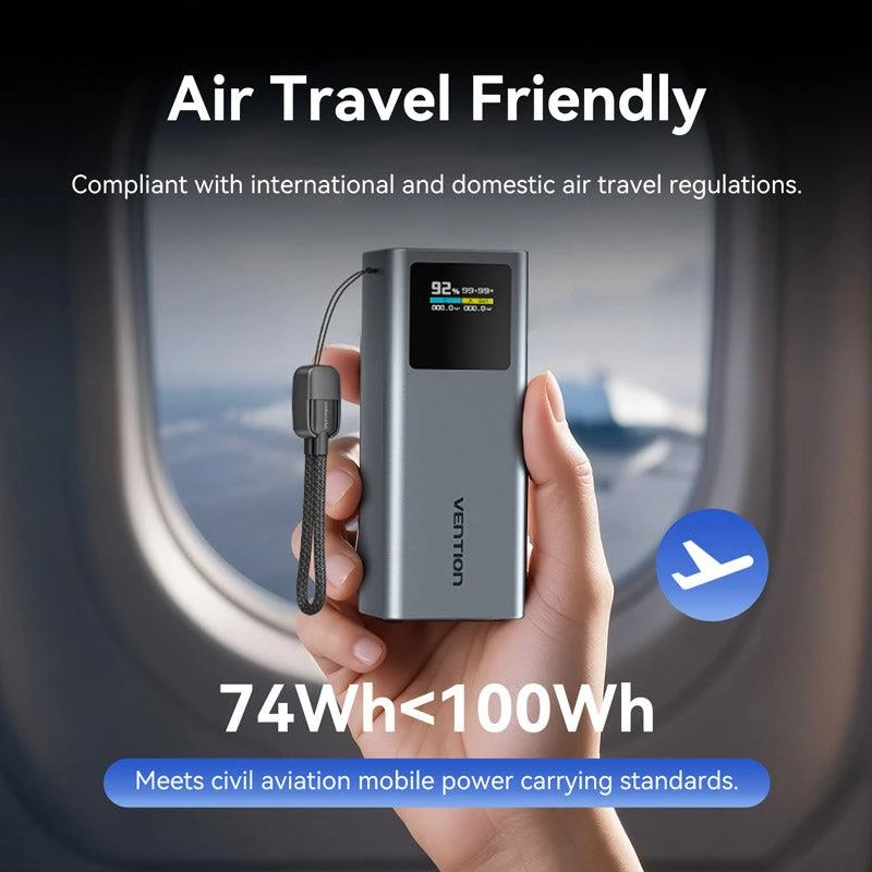 Powerbanka USB 20000MAH 100W/FKCH0 Vention