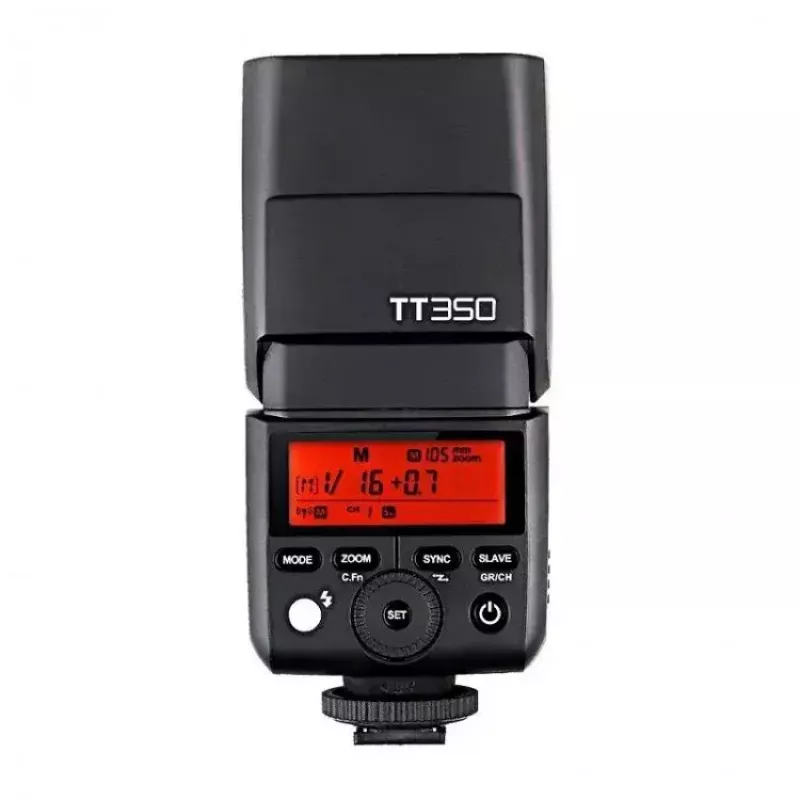 Kompaktný blesk Godox TT350P 2,2 s doba recyklácie AA batéria