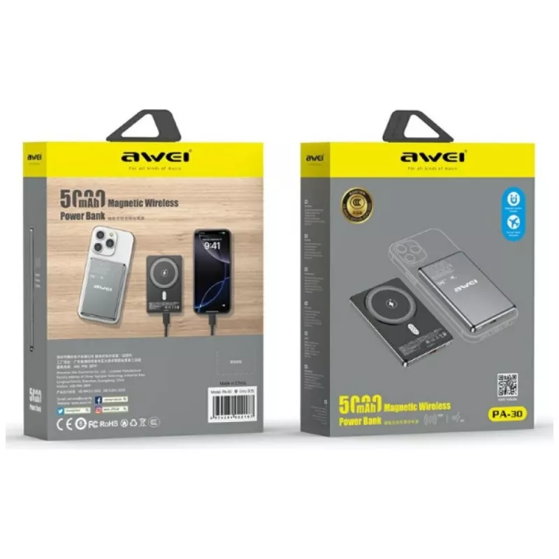Prenosná powerbank Awei PA-30 5000 mAh