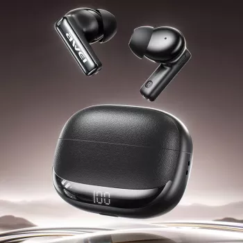 Awei Bluetooth slúchadlá model ANC TA19 TWS s aktívnym potlačením hluku, True Wireless Stereo, Bluetooth pripojenie