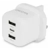 Dicota napájací zdroj - kompaktný, notebook - 32 watt - 3 A - 3 výstupné porty (USB-C, 2 x USB)