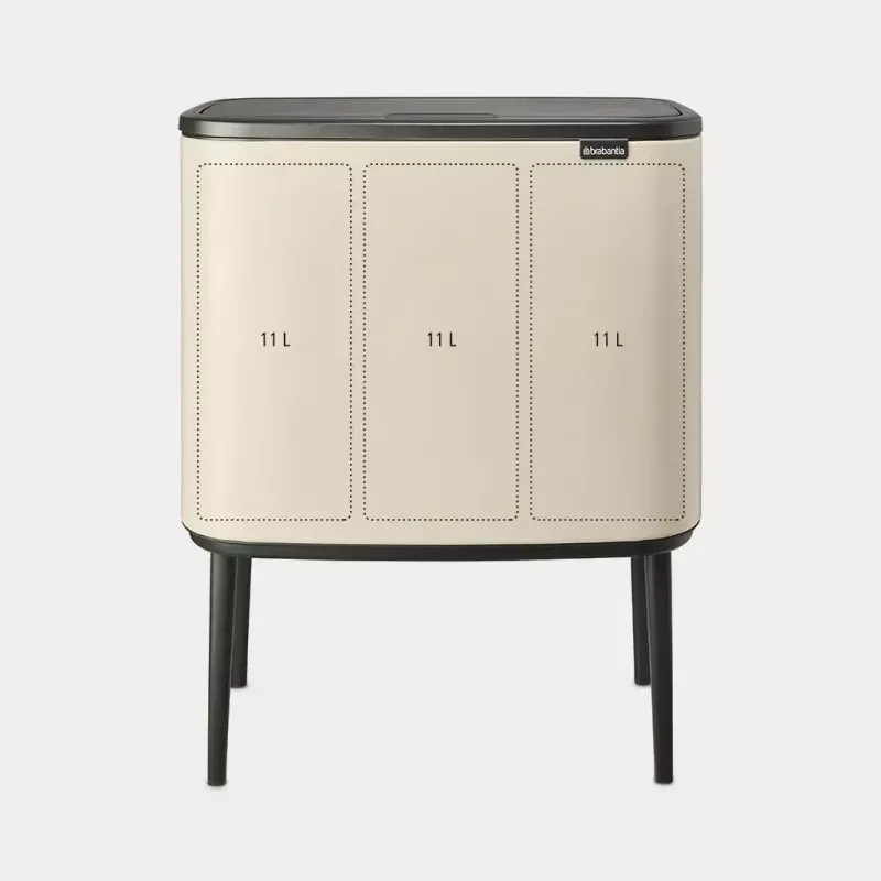 Brabantia Bo Touch Bin 33 L 3 koše béžová šírka 540 mm hĺbka 312 mm výška 680 mm
