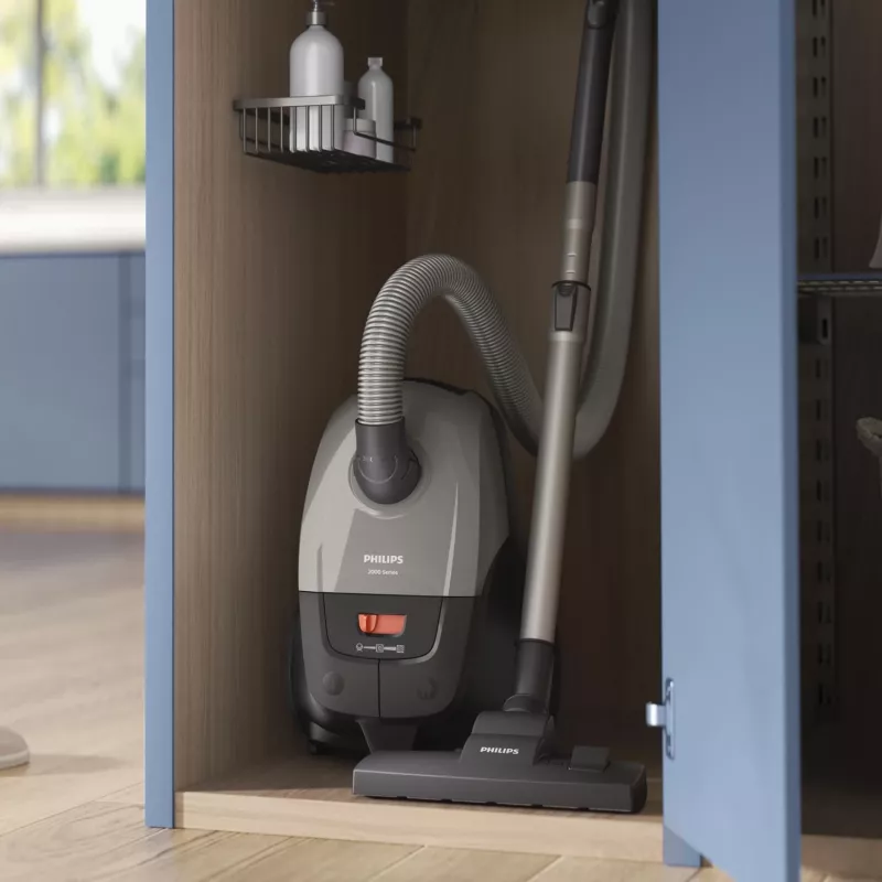 Podlahový vysávač Philips 2000 series XD2152/12 — 850 W, 3 L vrecko na prach, HEPA filter, suché čistenie