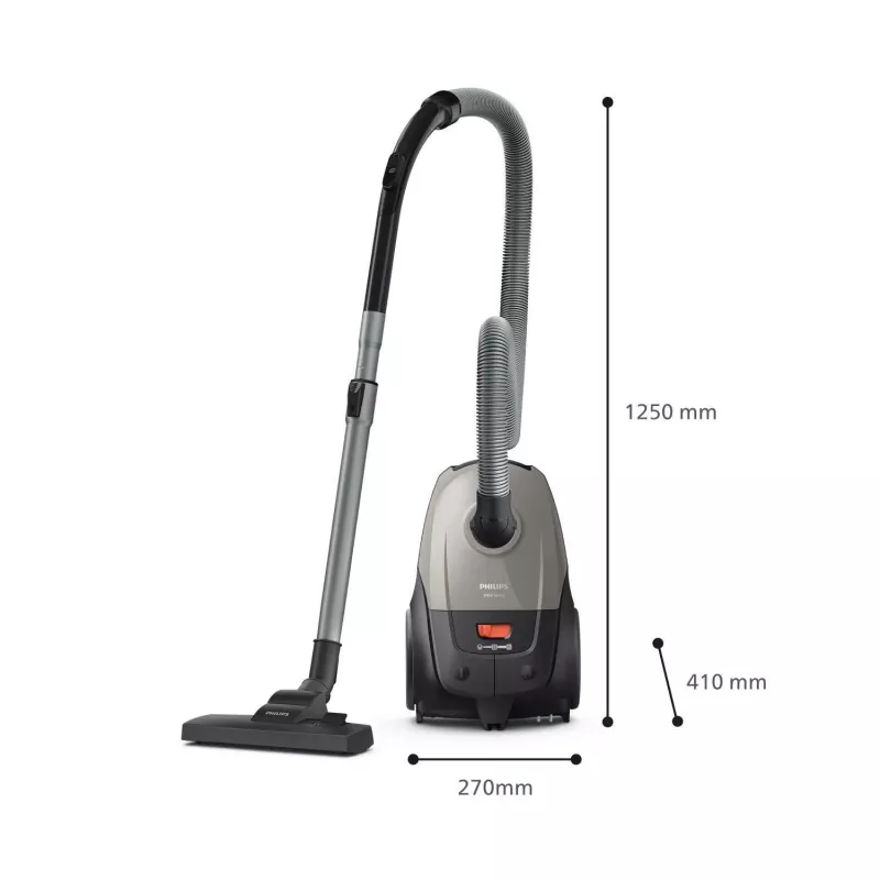 Podlahový vysávač Philips 2000 series XD2152/12 — 850 W, 3 L vrecko na prach, HEPA filter, suché čistenie