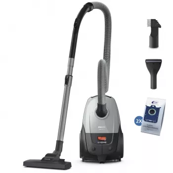 Podlahový vysávač Philips XD2142/12 — 850 W, 3 L vrecko na prach, HEPA filter, suché čistenie