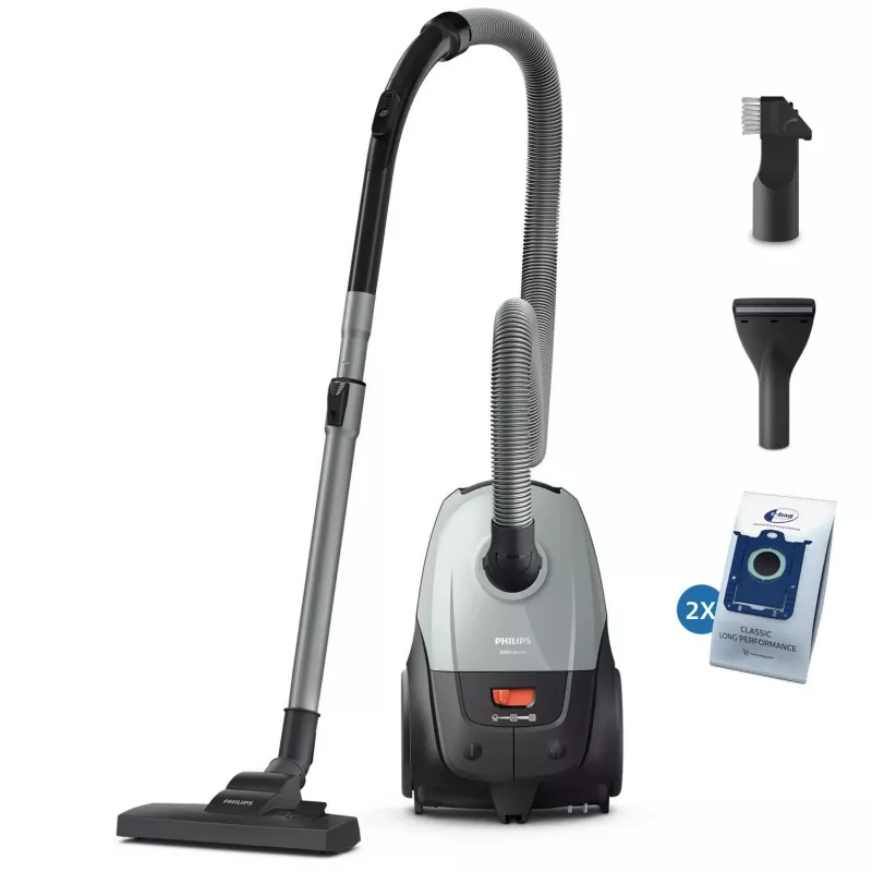Podlahový vysávač Philips XD2142/12 — 850 W, 3 L vrecko na prach, HEPA filter, suché čistenie