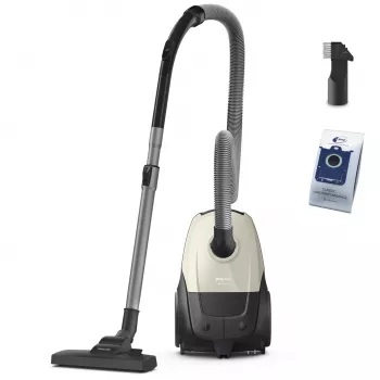Vysávač | PHILIPS | príkon 800 W | kapacita prachu 3 L | podlahový vysávač | typ čistenia suchý | nádoba na prach vrecko | farba čierna/béžová | XD1101/10