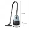 Podlahový vysávač Philips 2000 series XD1142/10 — 800 W, 3 L vrecko na prach, HEPA filter, suché čistenie