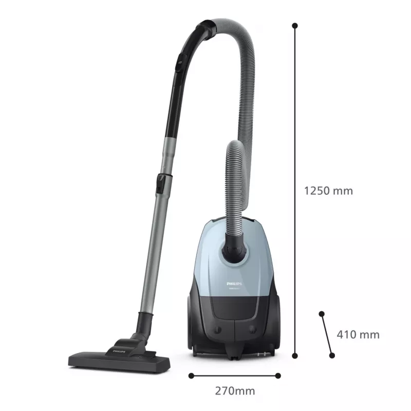 Podlahový vysávač Philips 2000 series XD1142/10 — 800 W, 3 L vrecko na prach, HEPA filter, suché čistenie