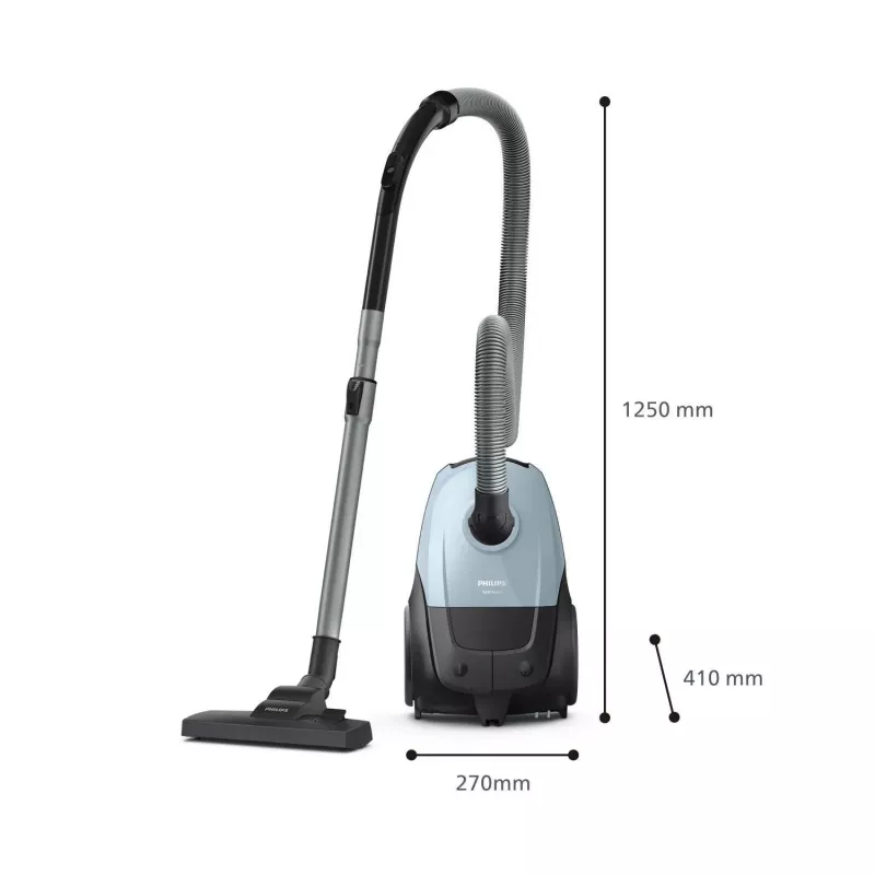 Podlahový vysávač Philips 2000 series XD1142/10 — 800 W, 3 L vrecko na prach, HEPA filter, suché čistenie