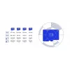 MicroSDXC pamäťová karta Samsung T7 128 GB UHS-I U3 V30 170 MB/s modrá