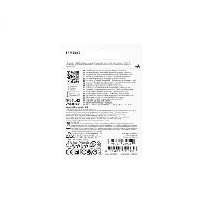 Pamäťová karta MB-MH128T/WW T9 microSD 128GB