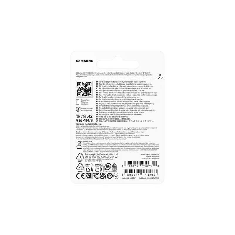 Pamäťová karta MB-MH256T/WW T9 microSD 256GB