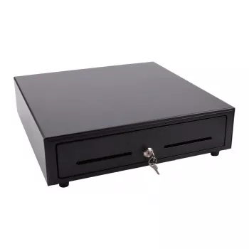 Elektronická pokladničná zásuvka Olympia LD 410A, kovové puzdro, čierna, 415×410×104 mm