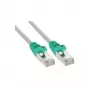Patch kábel Crossover InLine Cat5e SF/UTP (S-FTP) RJ-45–RJ-45 0,25 m, sivý