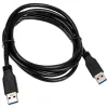 USB 3.2 Gen.1 kábel Type-A konektor samec / A konektor samec InLine 35215 čierny 1,5 m
