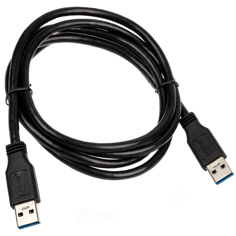 USB 3.2 Gen.1 kábel Type-A konektor samec / A konektor samec InLine 35215 čierny 1,5 m