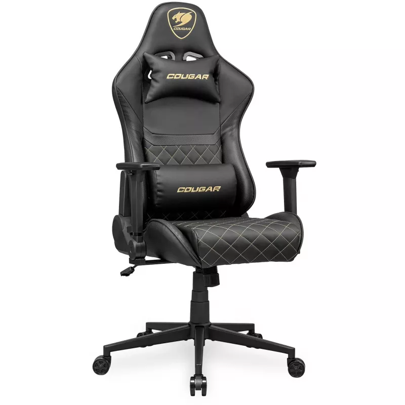 Univerzálna herná stolička COUGAR Gaming ARMOR ONE V2 čalúnené sedadlo čierna zlatá