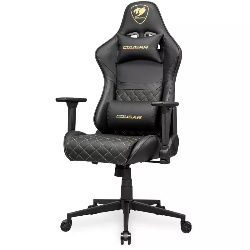 Univerzálna herná stolička COUGAR Gaming ARMOR ONE V2 čalúnené sedadlo čierna zlatá