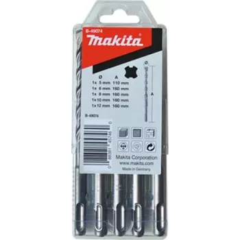 MAKITA B-49074 - sada vrtákov HM V-PLUS č. 3 pre kombinované kladivo HR2470 (50/100 mm pracovná dĺžka | 5-dielna) (B-49074)