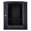 Extralink Lite 12U 530X400 nástenný rack rozvádzač čierny s policou