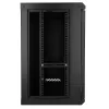 Extralink Lite 12U 530X400 nástenný rack rozvádzač čierny s policou