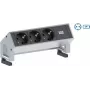 BACHMANN DESK2 1x ochranná zásuvka 1x USB nabíjačka nerez (902.5712)