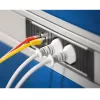 Zásuvková lišta Bachmann STEP ALU 1x USB 1x Custom modul 2x zásuvka