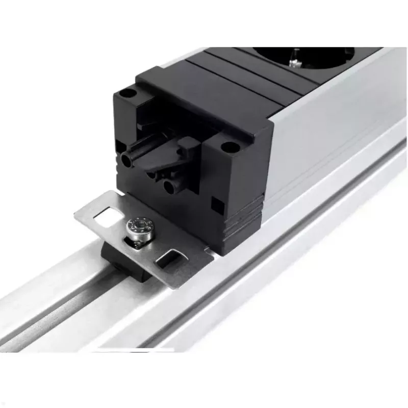 Zásuvková lišta Bachmann STEP ALU 1x USB 1x Custom modul 2x zásuvka