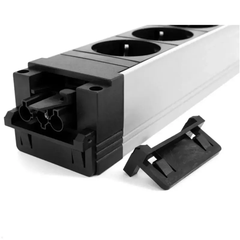 Zásuvková lišta Bachmann STEP ALU 1x USB 1x Custom modul 2x zásuvka