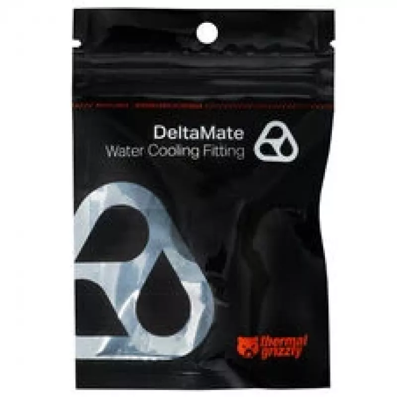 Thermal Grizzly DeltaMate Pass Through – vodné chladenie prípojka, matný nikel, 1 ks (TG-DM-FIT-0216)