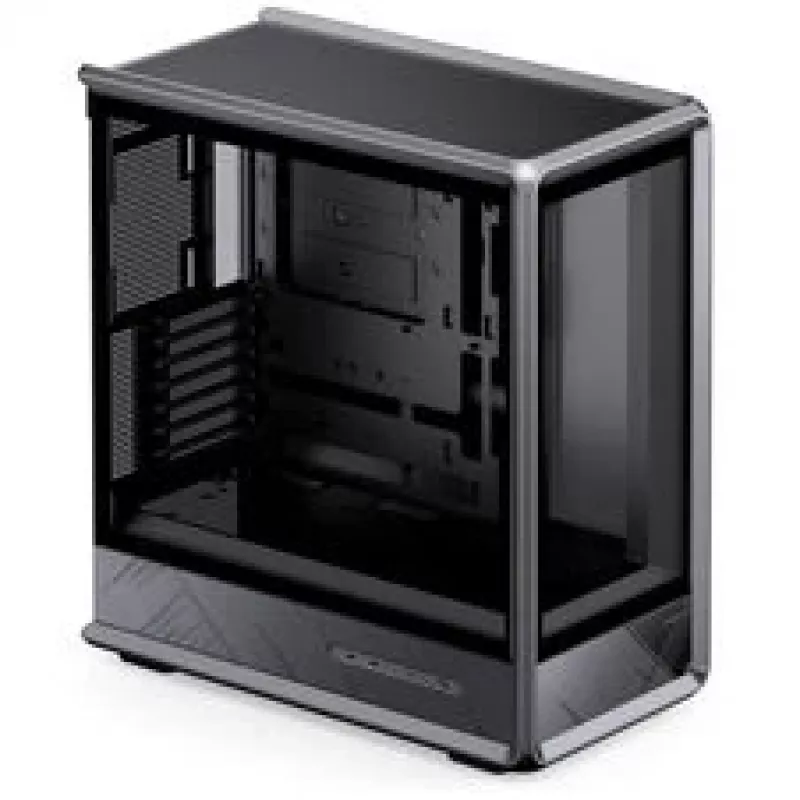 Jonsbo D401 PC skriňa, Midi Tower, ATX, temperované sklo – čierna