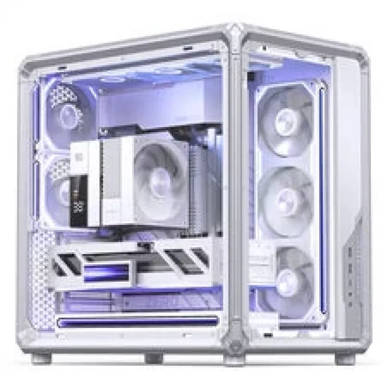 Jonsbo X400 PC skriňa, Midi Tower, ATX, temperované sklo – biela