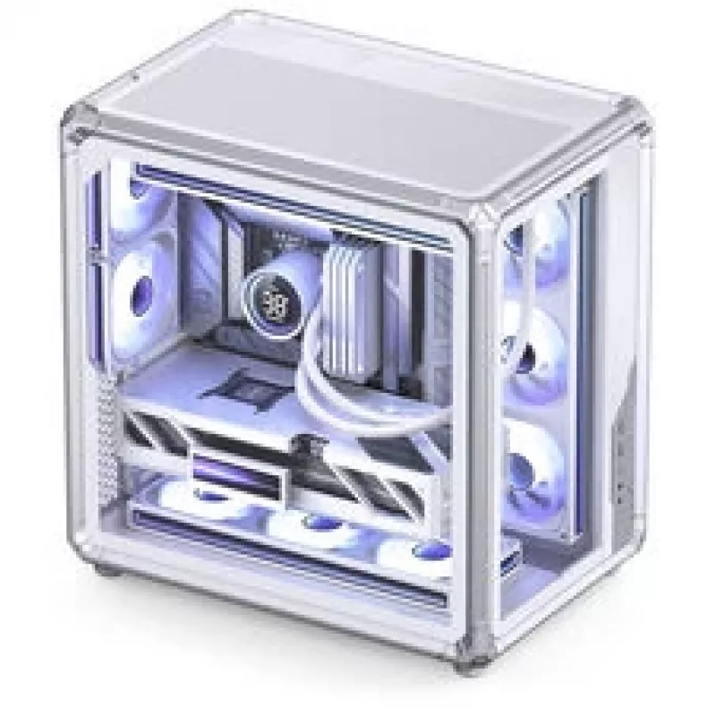 Jonsbo X400 PC skriňa, Midi Tower, ATX, temperované sklo – biela