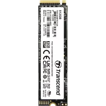 Transcend MTE712A - SSD - šifrovaný - 512 GB - interný - M.2 2280 (obojstranný) - PCIe 4.0 x4 (NVMe) - 256-bit AES - Self-Encrypting Drive (SED), TCG Opal Encryption 2.0 (TS512