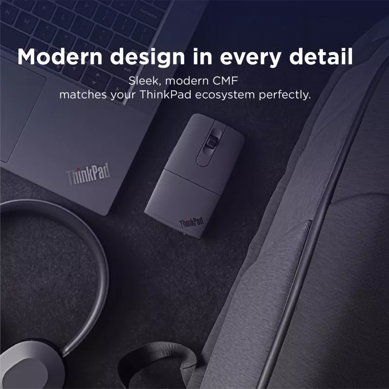 Bezdrôtová obojručná Bluetooth myš Lenovo 4Y51T62792 — IR LED, 4000 DPI, 7 tlačidiel, koliesko, sivá