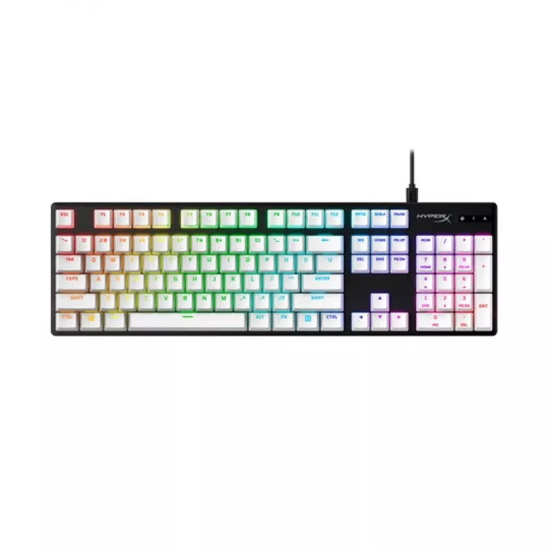 Sada klávesových krytov HP HyperX Full Key Set, biela, kompatibilná s HyperX a väčšinou mechanických klávesníc