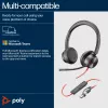 HP Poly Blackwire 8225 USB-C headset, káblový, kancelária/call centrum, 185 g, headset, čierny