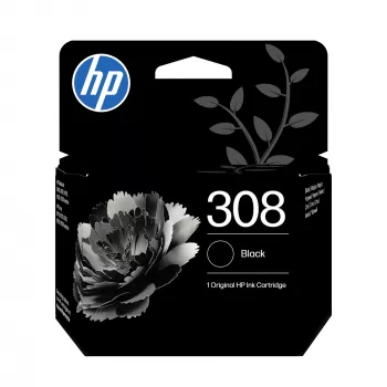 HP 308 balenie 2 ks čierna/trojfarebná originálna kombinácia atramentových kaziet, štandardná výťažnosť, čierna, azúrová, purpurová, žltá, farbivový atrament, pigmentový atrament, 2 ks, 160 strán