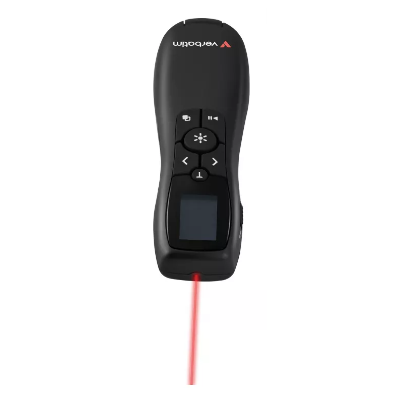Verbatim Keynote bezdrôtový prezentér s LCD displejom, RF, USB, 30 m, čierna
