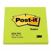 3M 654-NG poznámkové lístky štvorcové zelené 100 listov samolepiace