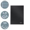 Leitz zápisník Solid Hardcover A5 linajkovaný 90 g 80 listov, monochromatický, čierna, A5, 80 listov, lesklý, 80 g/m²